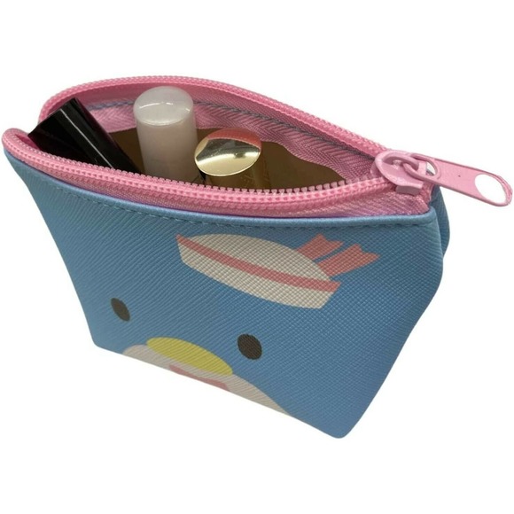 Sanrio Tuxedo Sam Makeup Bag Zipper Pouch Cosmetics Case Kawaii Cute - Picture 3 of 4